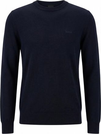 HUGO BOSS Jersey Leno - Knitwear - Hombre - Azul - 3XL
