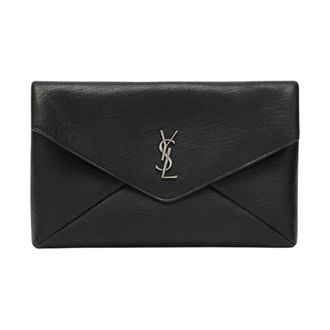 Saint Laurent Bags, male, Black, ONE SIZE, Cassandre Large Envelope Pouch