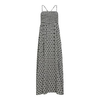 Co'Couture Off-White Smock Strap Jurk - Dames - Maxi kleedjes - Veelkleurig - S - Kleedjes