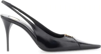 Saint Laurent Pumps, female, Black, Size: 10 US Babylone Slingback Pumps