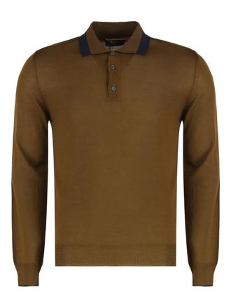 Moorer Terence-MLL button-up polo collar - men - Fabric - 48 - Brown