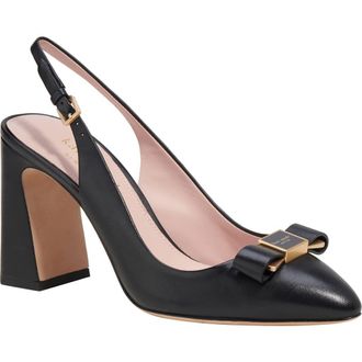 Kate Spade New York bowdie slingback pump in Black at Nordstrom, Size 6.5