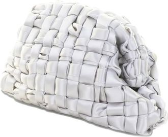 Maria La Rosa Clutch con design intrecciato - Grigio