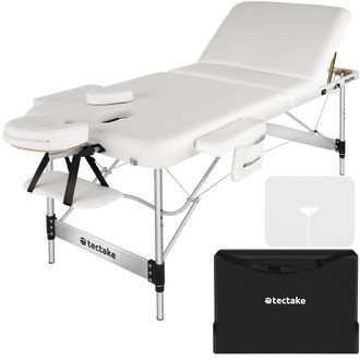 TecTake Massage Table Ko Tao in White