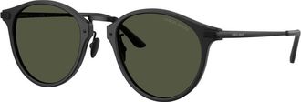 Giorgio Armani Phantos Zonnebril - unisex - Zonnebrillen - Zwart - 51 MM - Accessoires