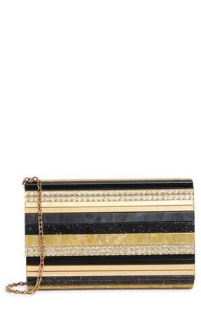 Kurt Geiger Party Clutch in Black/Gold at Nordstrom Rack