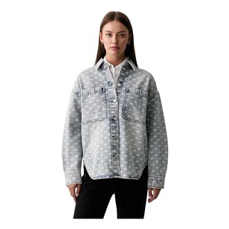 A|X Armani Exchange Overhemden, Dames, Blauw, M, Denim, Denim Shirt