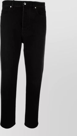 Bottega Veneta denim trousers button detail pockets belt loops