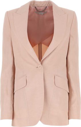 Stella McCartney Stella McCartney Womens Pastel Pink Viscose Blend Blazer - Peach - Size EU 38 (Womens)