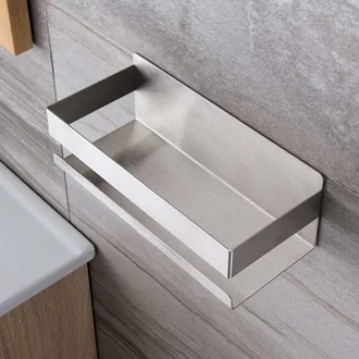 OEM Tablette De Douche Autocollante - Acier Inoxydable 304 - Sans Per&ccedil;age - Pour Salle De Bain - 1 Pi&egrave;ce