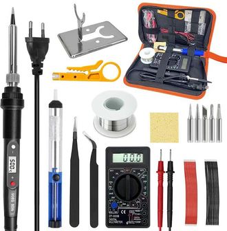 OEM Kit De Soldador De 80 W, Kit De Soldadura Electr&oacute;nica Digital Para Joyer&iacute;a, Pistola De Soldadura Con Temperatura Ajustable, Bol&iacute;grafo De Soldadura En 