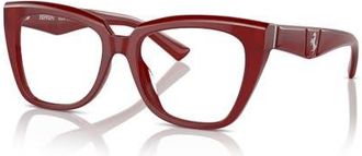 Ferrari 54mm Square optical glasses in Red at Nordstrom