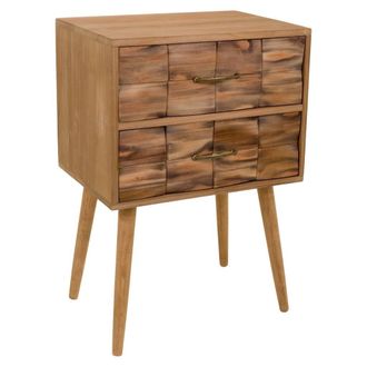 Wanderlust Deco Wanderlust Deco - Mesita De Madera Marr&oacute;n 50x38x73