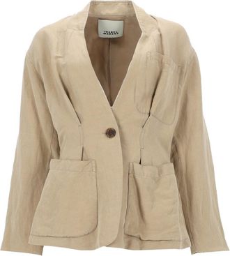 Isabel Marant Soraya Linen-Silk Blazer