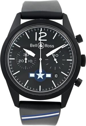 Bell & Ross Pre-owned Bell and Ross Vintage Insignia Air Force Br126-94 Black Dial Mens Watch BR126-94