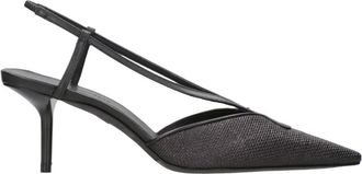Max Mara Zapatos de sal&oacute;n de rafia sint&eacute;tica - Shoes - Mujer - Negro - 38 1/2 EU