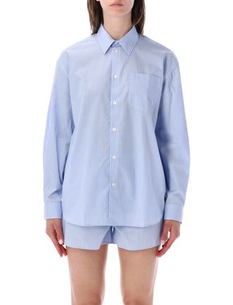 Sporty & Rich Oversized Shirt Stripe