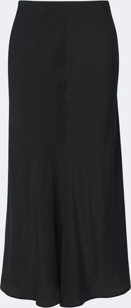 The Row Bakura silk cr&ecirc;pe de chine midi skirt