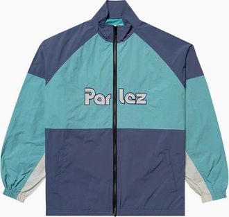 Parlez Clothing Mens Parlez Rail Track Jacket Leaf - Blue - Size: 42/Regular