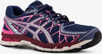 Asics Mens Low-Top Mesh Sneakers Blue Polyester Trainers