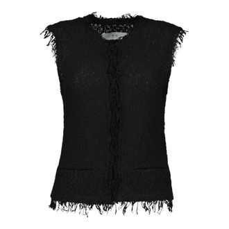 Iro Vests, female, Black, Size: L Shanny Tweed Vest