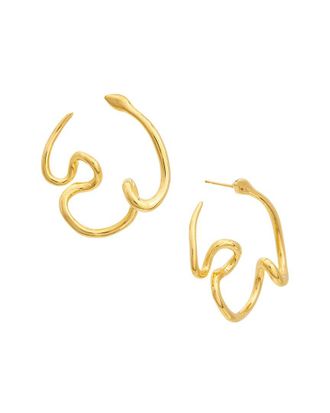 Oscar De La Renta Oscar De La Renta Snake Hoop Earrings