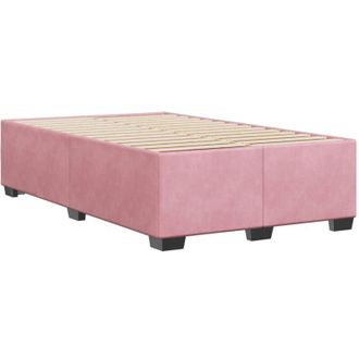 vidaXL Estructura De Cama Sin Colch&oacute;n Terciopelo Rosa 120x200 Cm Vidaxl