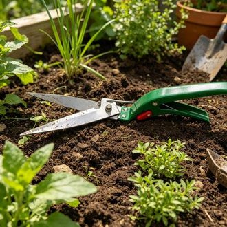 OEM Tijeras De Podar Largas De Acero Inoxidable Con Mango Ergon&oacute;mico Verde Para C&eacute;sped, Flores Y Hortalizas