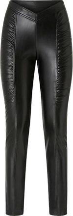 Pinko High-Waisted Panel Trousers With Ruched Detailing