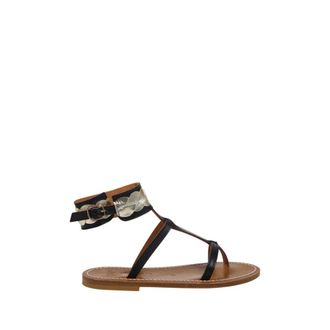 K.Jacques Flat Sandals, female, Black, 3 UK, Mizaine F Sandal