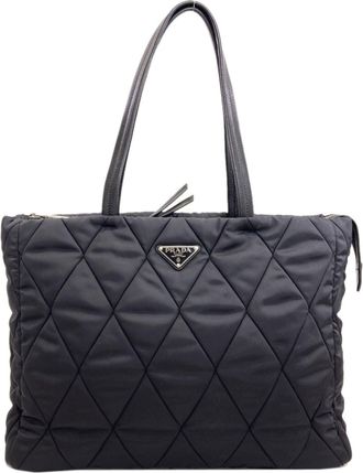 Prada Black Nylon Tote Bag (Pre-Owned)