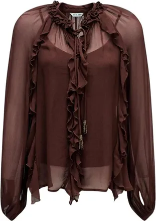 Salsa Mujer, Blusas y Camisas, Marr&oacute;n, Talla: S