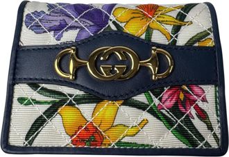 Gucci Multi-Color Canvas Leather Wallet (Bi-Fold) (Pre-Owned)