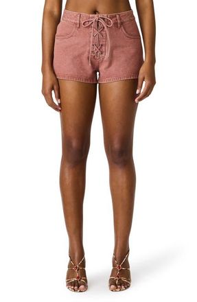 Steve Madden Callisto Denim Shorts in Rust at Nordstrom, Size 26