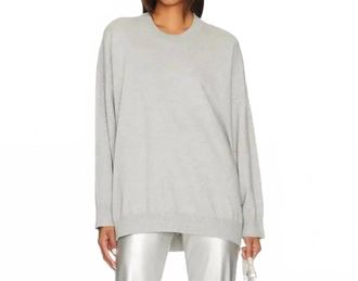 Show me your Mumu Metallic Knit Sweater In Grey