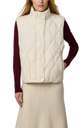 Bernardo Beekman Quilted Puffer Vest in Ecru at Nordstrom Rack, Size X-Large