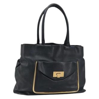 Chlo&eacute; Pre-owned Handbags, female, Black, Size: ONE SIZE Pre-owned Tote Bag
