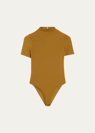 Ronny Kobo Tommy Mock-Neck Jersey Bodysuit
