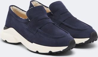 Tod's Zapatos slip-on de ante con borrego