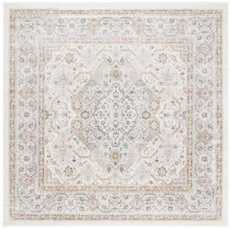 Safavieh Alfombra polipropileno transicional crema/beige 160 x 160 cm