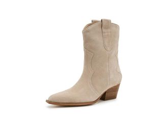 Free People Cat Nap Cowboy Boots Womens Boots Sunstone Sand Suede : EU 36.5 (US Womens 6.5) M, Leather