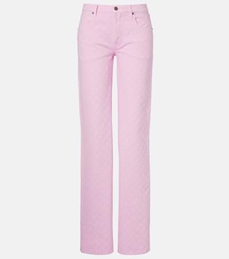Gucci GG jacquard straight jeans