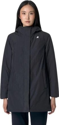 K-Way Sophie Soft Touch Lungo - Dames - Regenjassen - Blauw - XS - Jassen