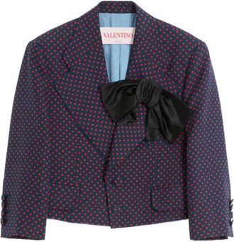 Valentino Garavani Blazer met plusdepois-print - Blauw