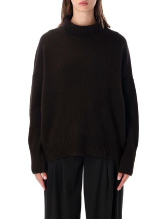 Lisa Yang Heidi Loose-Fitting High-Neck Knit Sweater