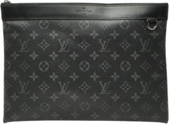 Louis Vuitton Pre-owned Pochette - Heren - Vintage Clutch - Zwart - ONE Size - Leer - Vintage