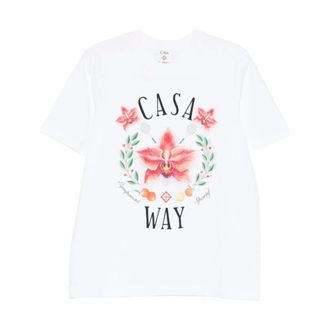 Casablanca T-Shirts, male, White, Size: XL Casablanca T-shirts and Polos White