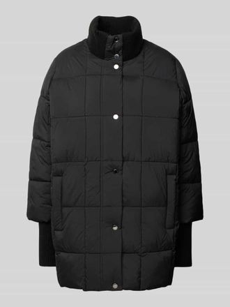 Comma Steppmantel mit Stehkragen in Black, Gr&ouml;&szlig;e 40