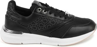 Calvin Klein Womens Kaylee Sneaker Low Top - Black Leather - Size EU 40