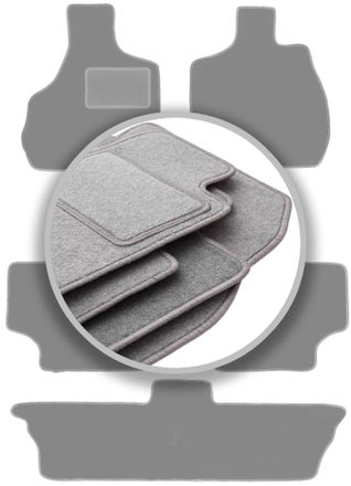 OEM Alfombrillas Grises Para Chrysler Grand Voyager Iii 7 Plazas (2000-2008)